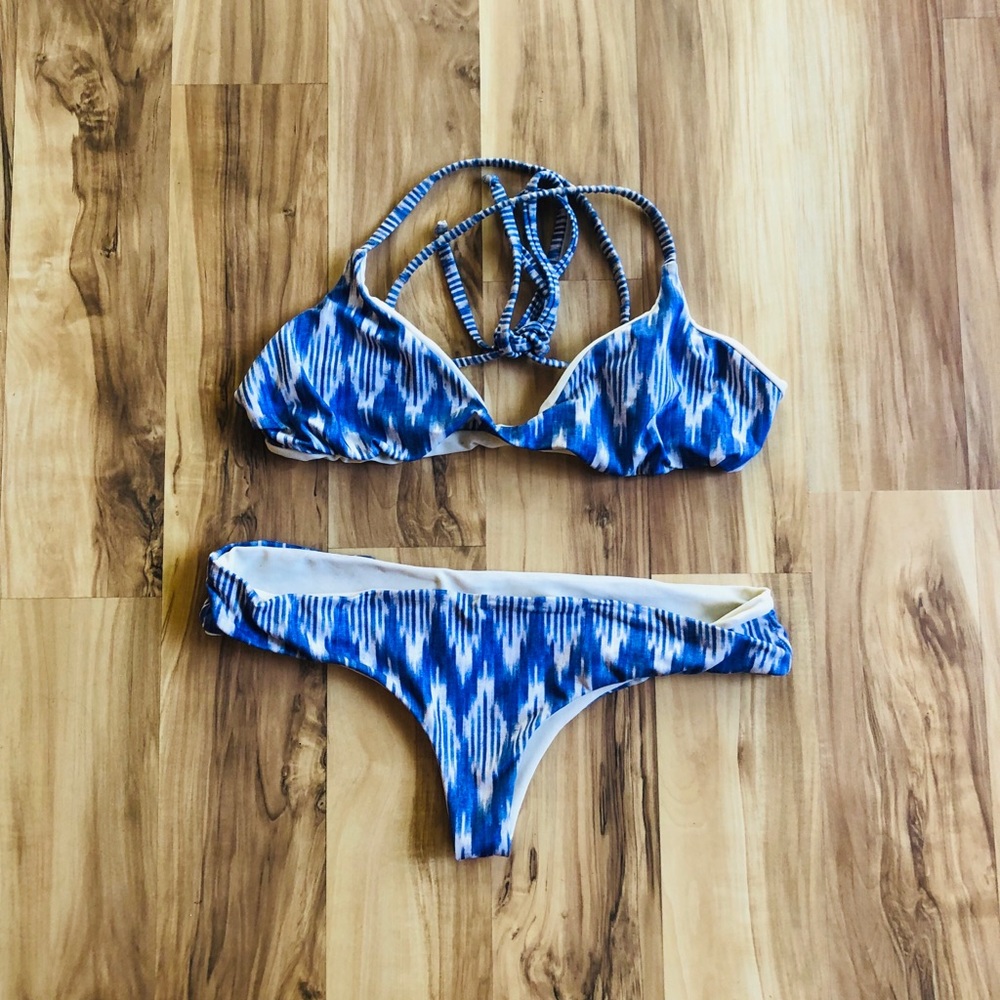 Pompei Beach Ikat Print Bikini Set Imrie Maui